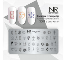 NR Пластина для стемпинга №3001, Alchemy
