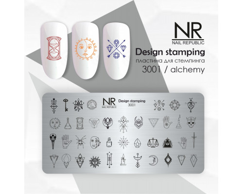 NR Пластина для стемпинга №3001, Alchemy