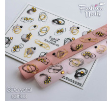 Слайдеры Fashion Nails 3D crystal 045