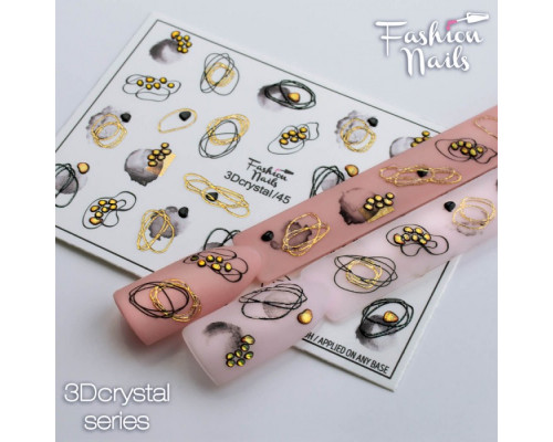 Слайдеры Fashion Nails 3D crystal 045