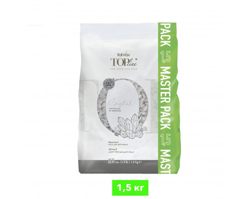 Воск горячий (пленочный) ITALWAX Top Line Crystal (Кристалл) гранулы 1,5 кг 1