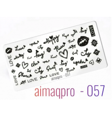 Пластина для стемпинга 6*12 Aimaqpro 057