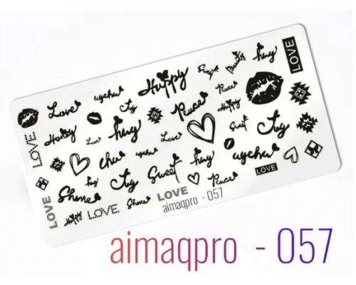Пластина для стемпинга 6*12 Aimaqpro 057