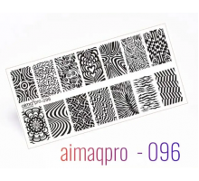 Пластина для стемпинга 6*12 Aimaqpro 096
