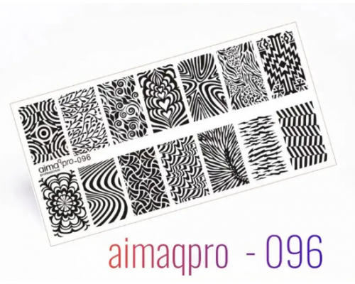 Пластина для стемпинга 6*12 Aimaqpro 096
