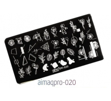 Пластина для стемпинга 6*12 Aimaqpro 020