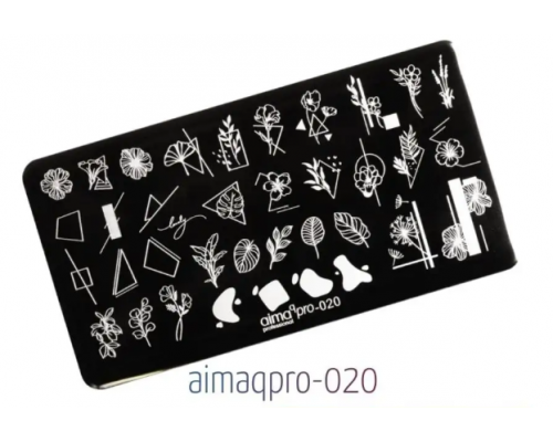 Пластина для стемпинга 6*12 Aimaqpro 020