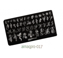 Пластина для стемпинга 6*12 Aimaqpro 017