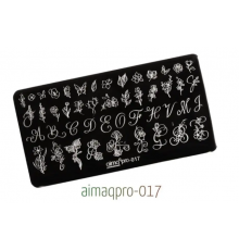 Пластина для стемпинга 6*12 Aimaqpro 017