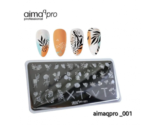 Пластина для стемпинга 6*12 Aimaqpro 001