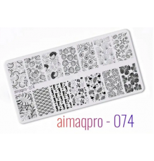 Пластина для стемпинга 6*12 Aimaqpro 074
