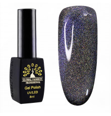 Гель-лак Global Fashion Silver Laser Cat eyes (8 мл)