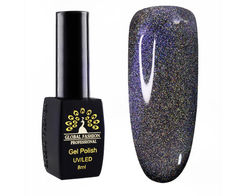 Гель-лак Global Fashion Silver Laser Cat eyes (8 мл)