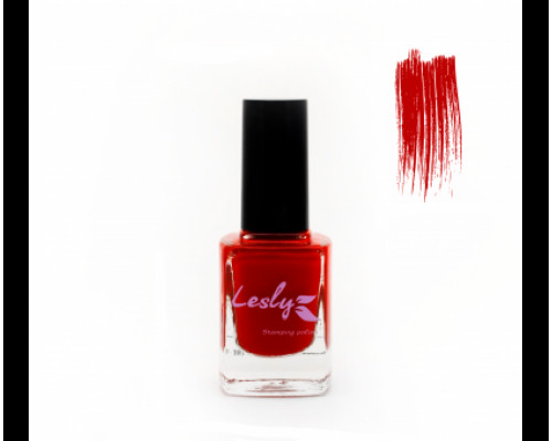 Лак для стемпинга "Lesly" №05 Flame Scarlet