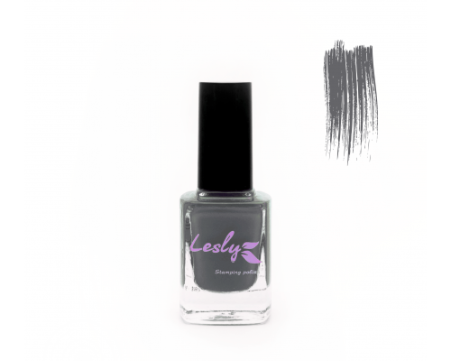 Лак для стемпинга "Lesly" №08 Steel Gray