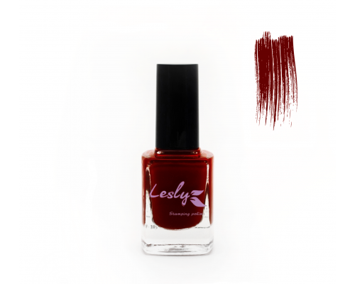 Лак для стемпинга "Lesly" №10 Maroon