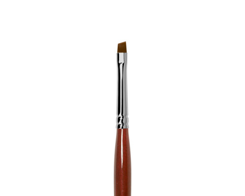 Кисть Roubloff коричневая синтетика, наклоная 2, ручка фигурная бордовая GN63R