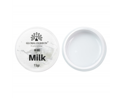Гель UV Gel Global Fashion молочный,15 гр.