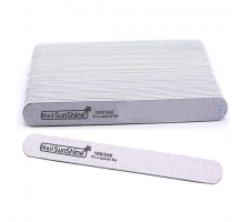 Пилка Nail SunShine 180/240 прямая на деревянной основе, (1шт)