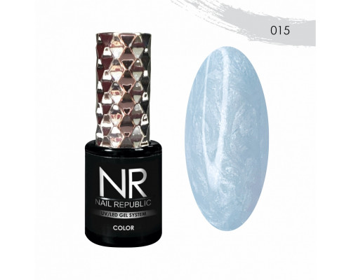 NR-015 Гель-лак, PEARL PRINT Жемчужное небо (10 мл)