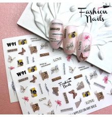 Слайдеры Fashion Nails White 091