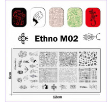Пластина для стемпинга Ethno M02