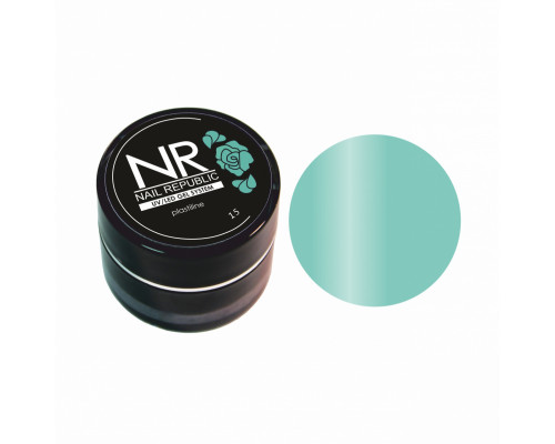 NR PLASTILINE 15 для лепки на ногтях, Аквамариновый (5 гр)