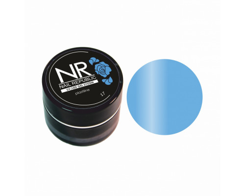 NR PLASTILINE 17 для лепки на ногтях, Васильковый (5 гр)