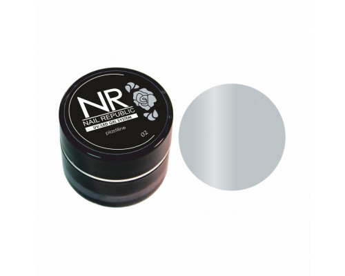 NR PLASTILINE 02 для лепки на ногтях, Серый (5 гр)
