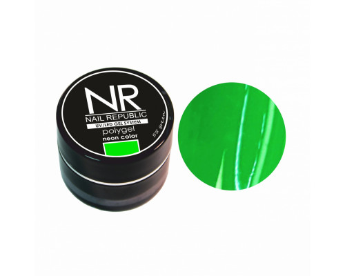 NR PolyGel №55 neon, Зеленый 7гр