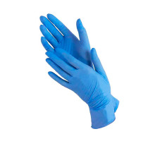 Перчатки Wally Plastic S голубые, 50пар
