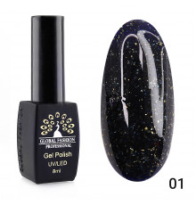Гель-лак 001 (поталь) Global Fashion 8ml