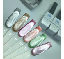 Гель-лак 009 3D Snow White Cat eyes Global Fashion 8ml