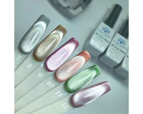 Гель-лак 009 3D Snow White Cat eyes Global Fashion 8ml