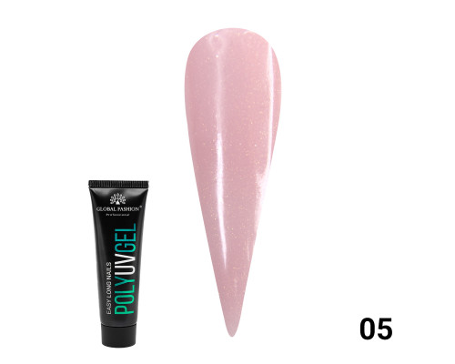 PolyGel №05 (полигель с шиммером) Global Fashion 30гр