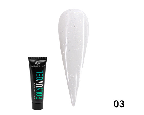 PolyGel №03 (полигель с шиммером) Global Fashion 30гр