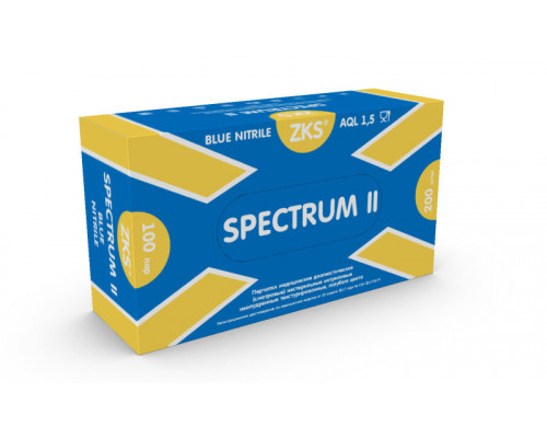 Перчатки ZKS Spectrum || голубые, S, 100 пар.