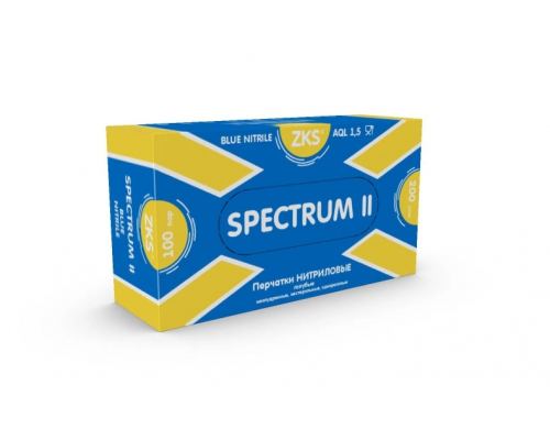 Перчатки ZKS Spectrum || голубые, M, 100 пар.