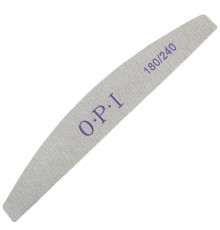 Пилка OPI 180/240 полумесяц, на деревяной основе