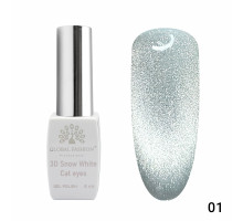 Гель-лак 001 3D Snow White Cat eyes Global Fashion 8ml