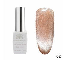 Гель-лак 002 3D Snow White Cat eyes Global Fashion 8ml