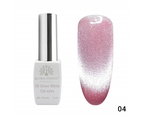 Гель-лак 004 3D Snow White Cat eyes Global Fashion 8ml