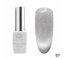 Гель-лак 007 3D Snow White Cat eyes Global Fashion 8ml