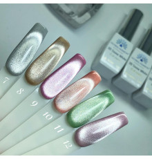 Гель-лак 012 3D Snow White Cat eyes Global Fashion 8ml