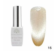 Гель-лак 015 3D Snow White Cat eyes Global Fashion 8ml