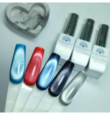 Гель-лак 024 3D Snow White Cat eyes Global Fashion 8ml