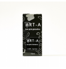 Art-A Лак для стемпинга 01, 10мл черный