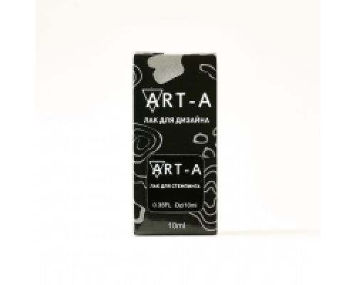 Art-A Лак для стемпинга 01, 10мл черный