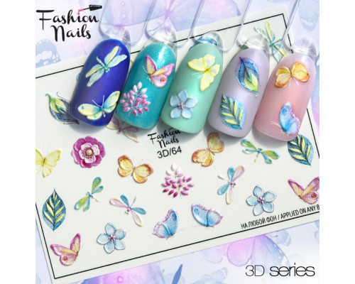 Слайдеры Fashion Nails 3D 064