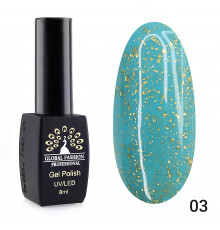 Гель-лак 003 (поталь) Global Fashion 8ml
